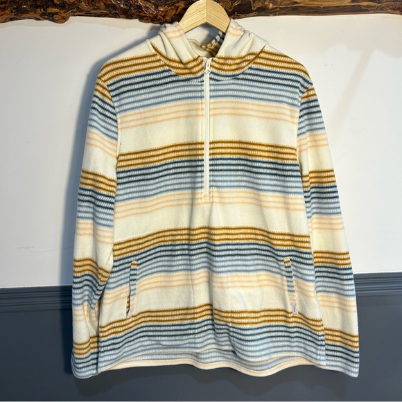 O’Neill Hooded Striped Quarter Zip Fleece Pullover - Picture 3 of 12